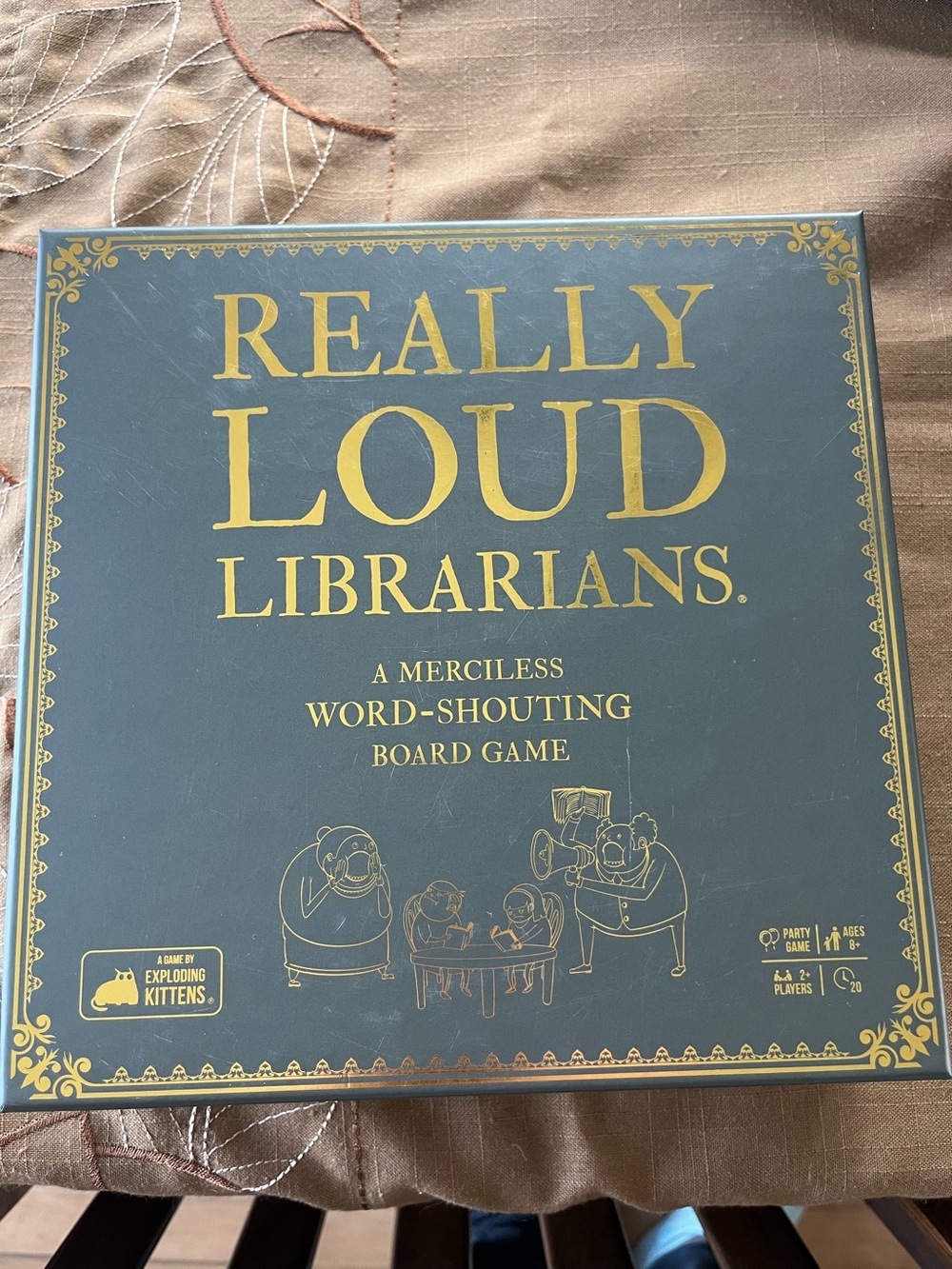 Really Loud Librarians Party Game — Green and Gold